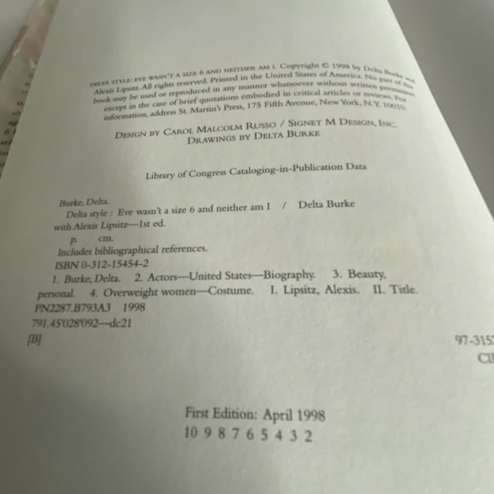 Delta Style Delta Burke Book - Picture 2 of 3